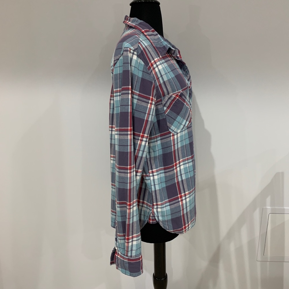 Mudd Plaid Flannel Button Down - image 5